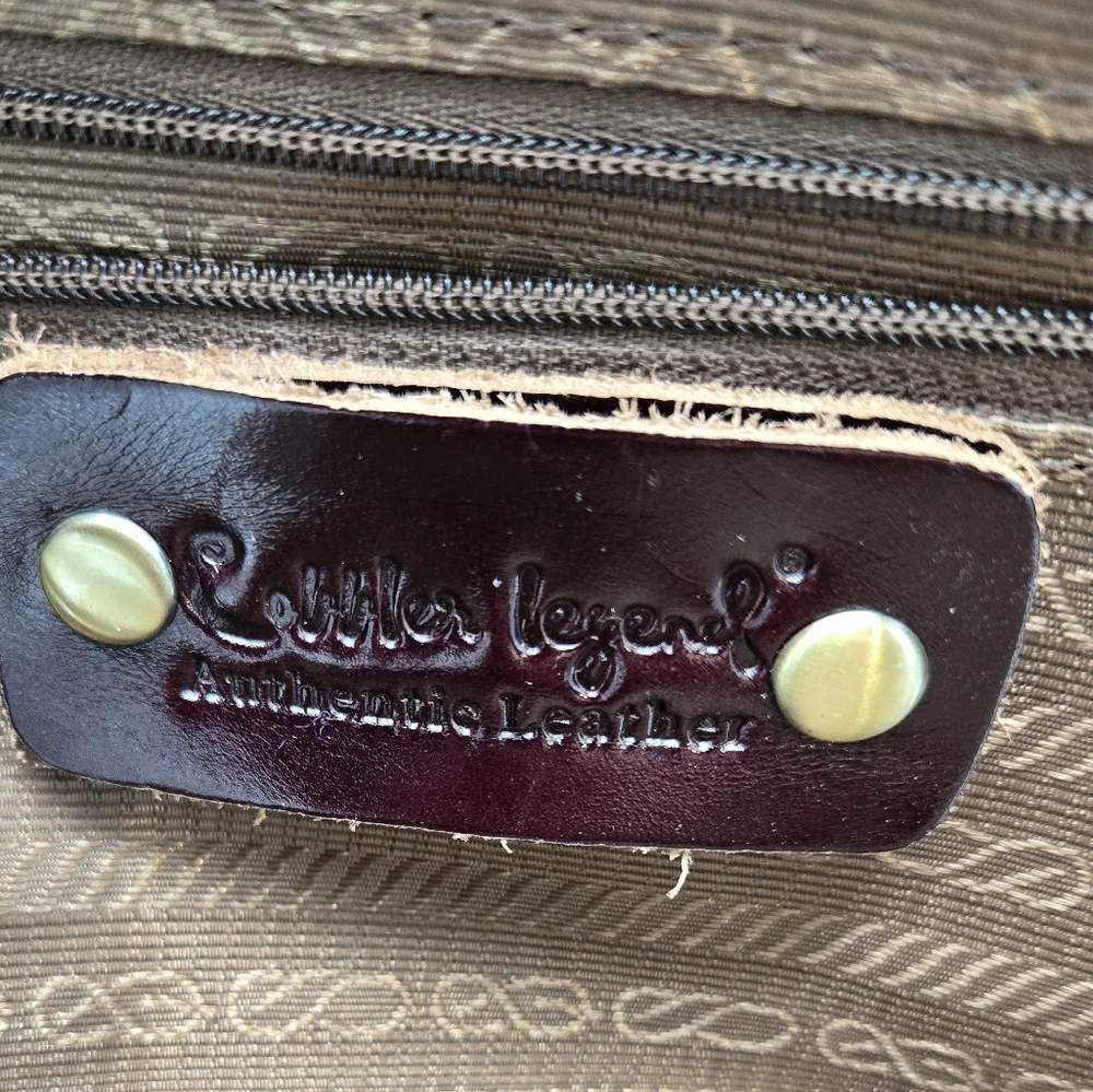 Cobbler Legend Brown Leather Bag Crossbody Satchel Organizer Purse - Picture 10 of 16